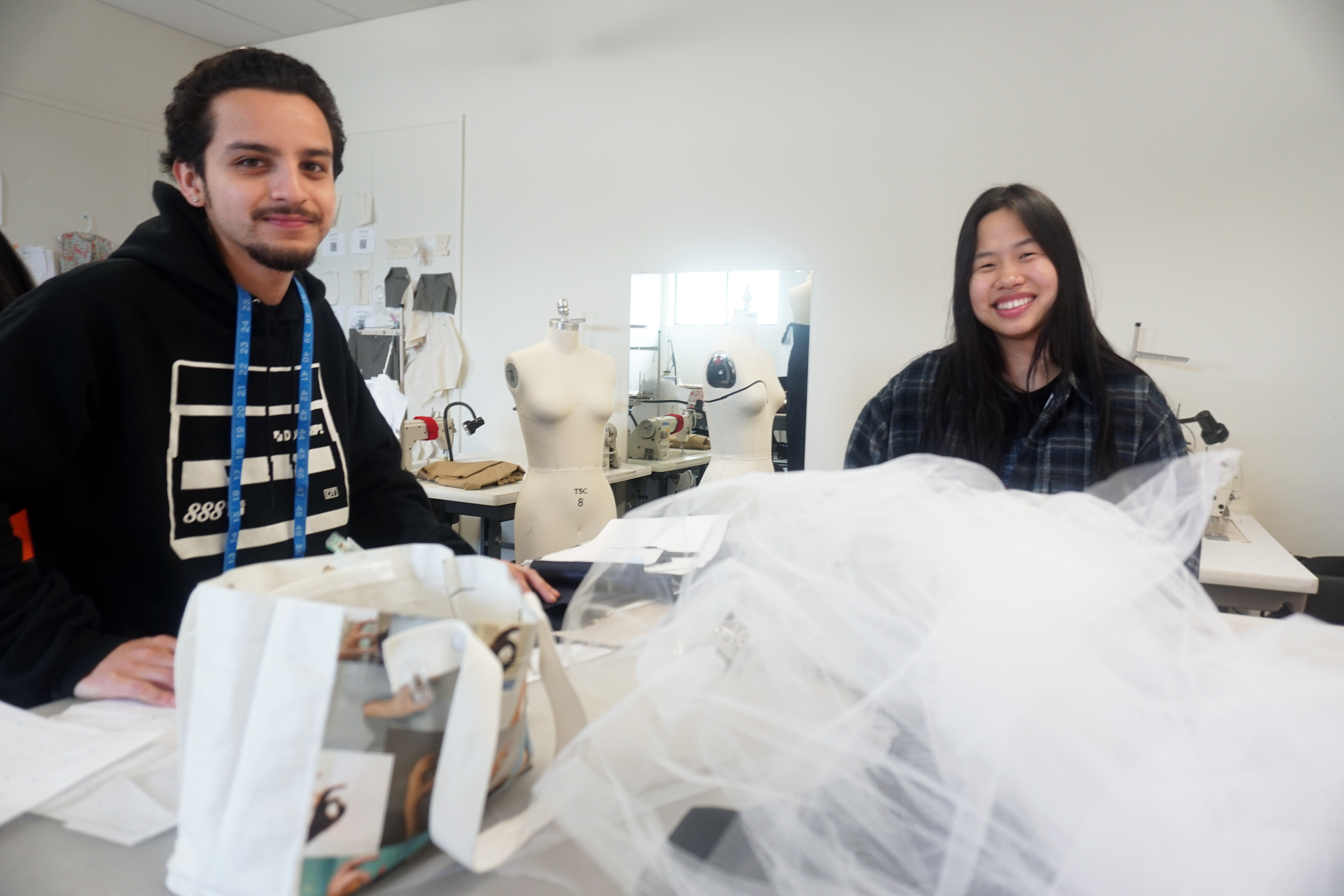 Stevenson University Fashion Design majors received a grant to research sustainable fashion.