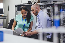 Students in technology lab